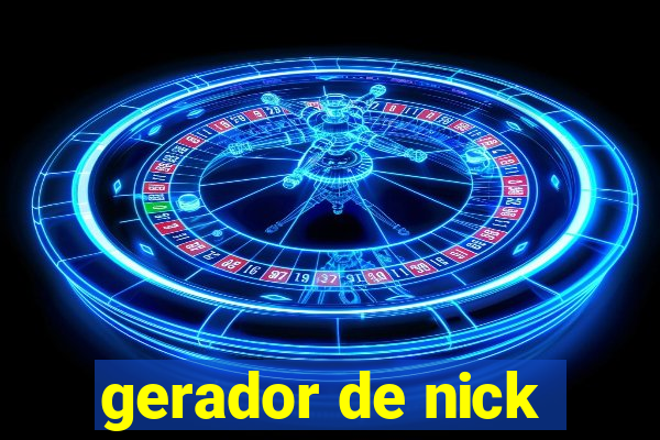 gerador de nick